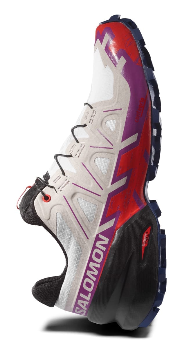 Salomon Women's Speedcross 6 White/Sparkling Grape/Fiery Red Salomon