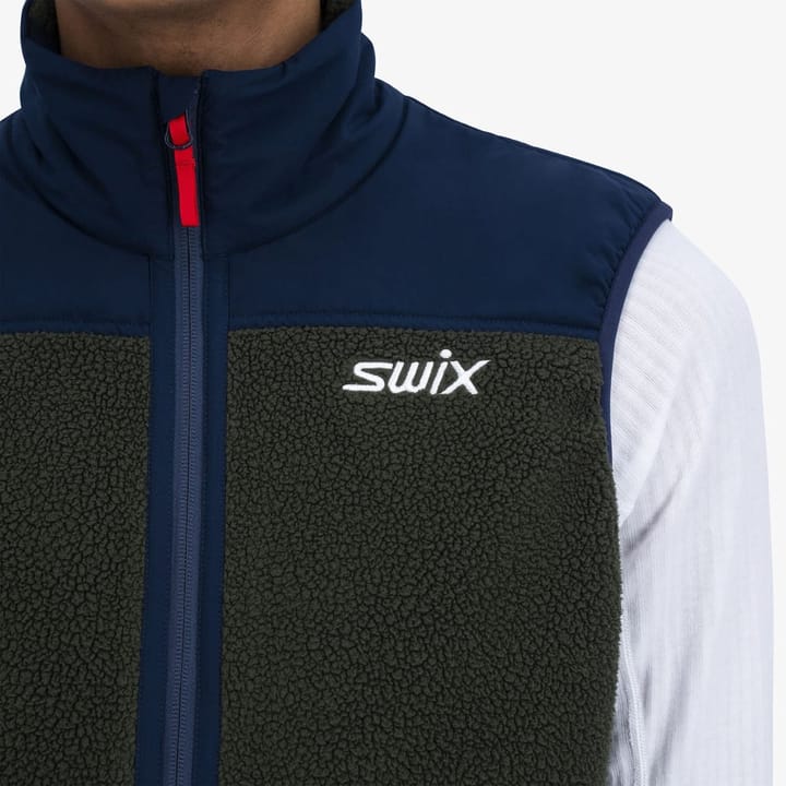 Swix Blizzard Midlayer Vest M Dark Olive Swix