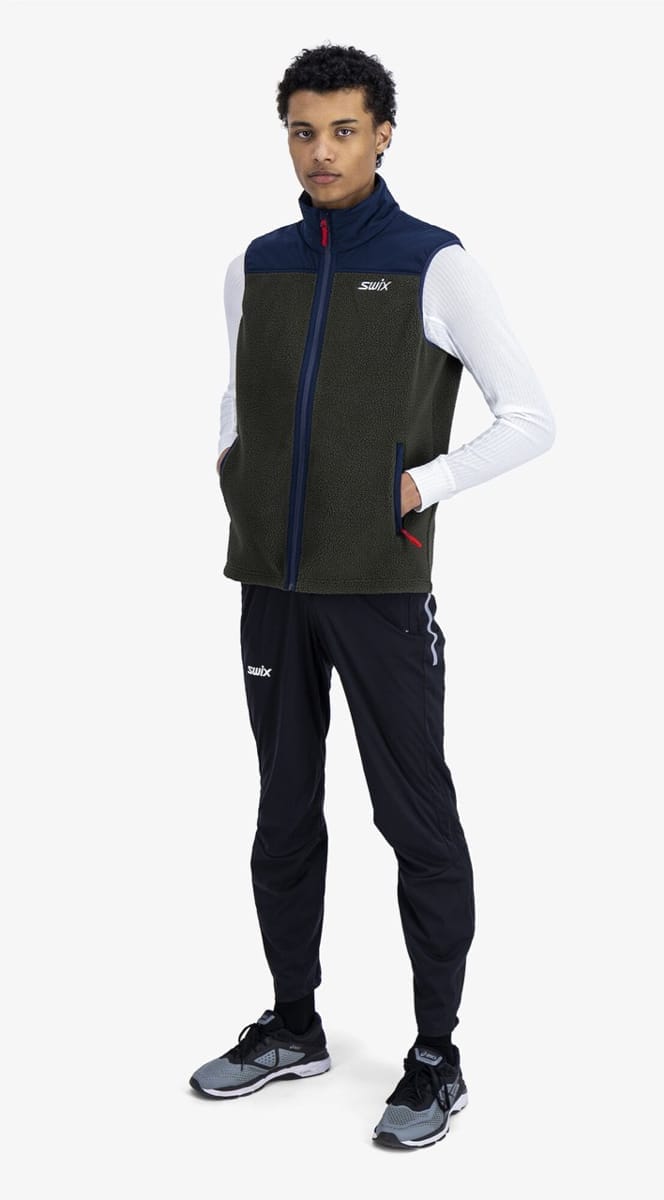 Swix Blizzard Midlayer Vest M Dark Olive Swix