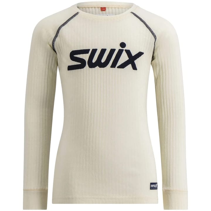 Swix Racex Merino LS Jr Snow White/ Dark Navy Swix