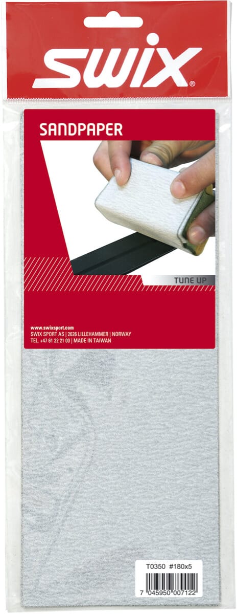 Swix T350 Sandpaper, 5 pcs #180 Nocolour Swix Swix T350 Sandpaper, 5 pcs #180 Nocolour Swix