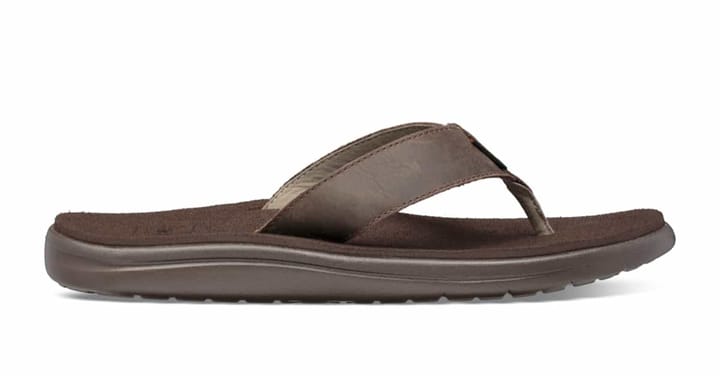 Teva M Voya Flip Leather Chocolate Brown Teva