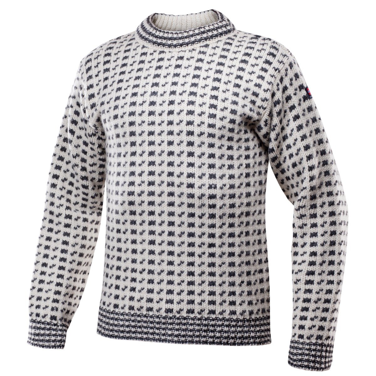 Devold Unisex Original Islender Wool Sweater Offwhite/Anthracite