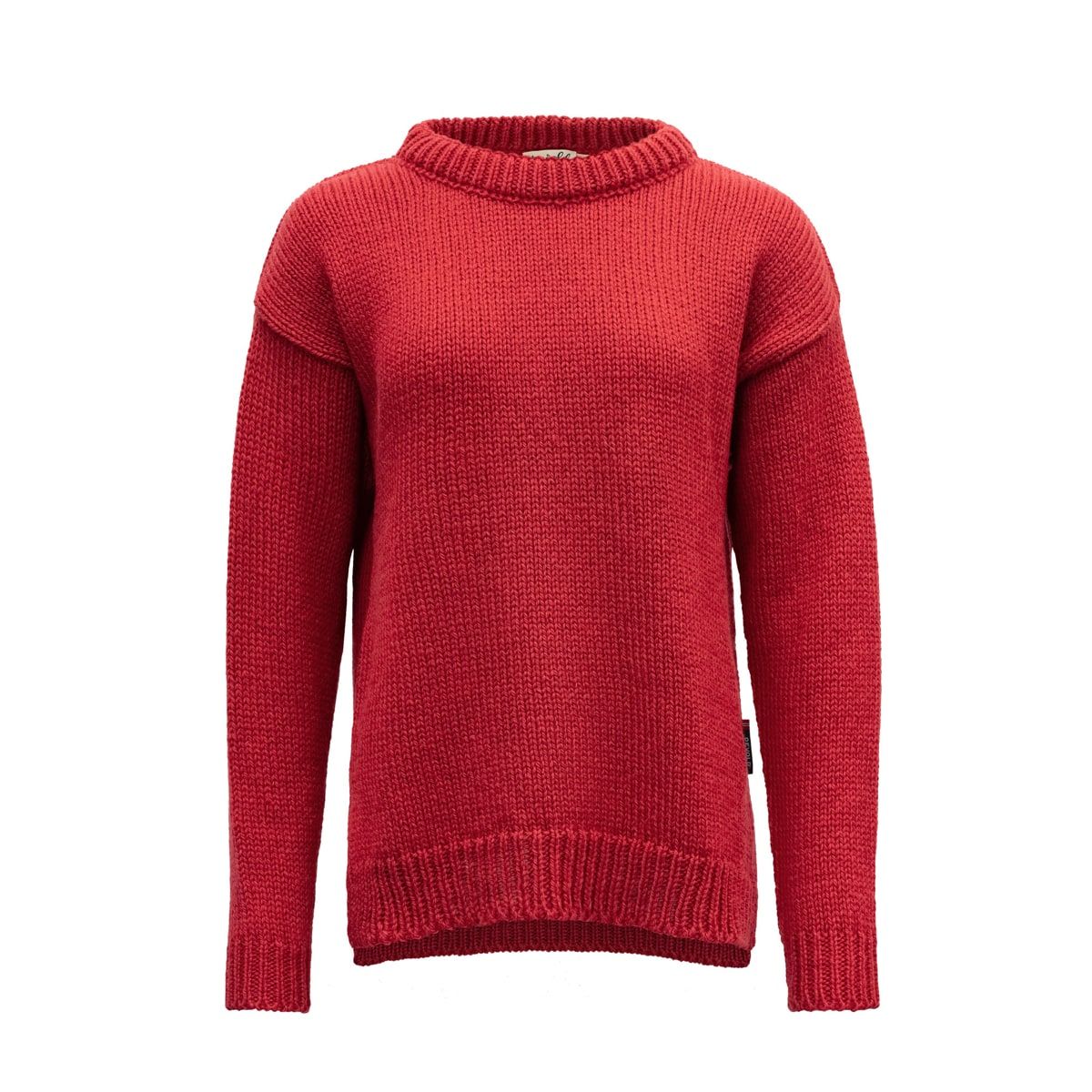 Devold Nansen Woman's Sweater Split Seam HINDBERRY