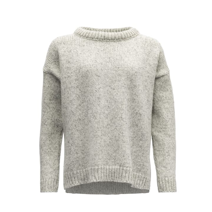 Devold Nansen Womans Split Seam Sweaters Grey Melange Devold