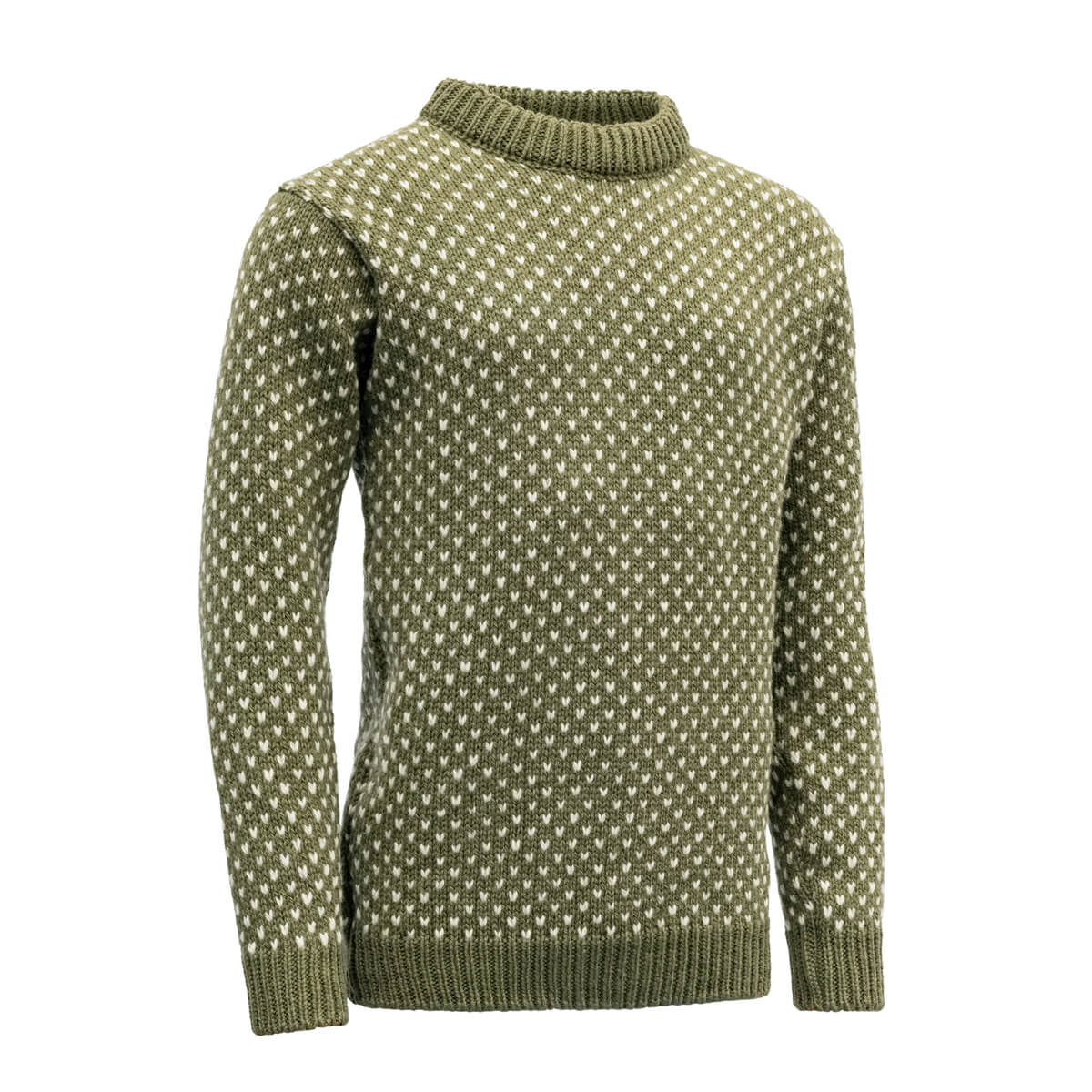 Devold Men's Nordsjø Sweater Crew Neck  Olive