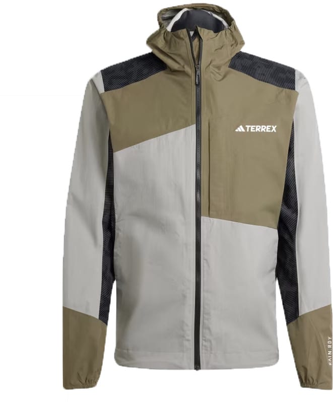 Adidas Men's Terrex Xperior Hybrid RAIN.DRY Jacka Charcoal Solid Grey/Olive Strata/Carbon Adidas