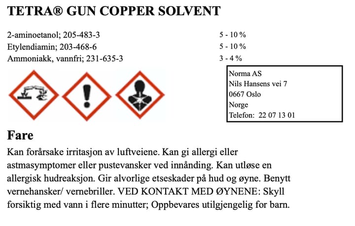 TetraGun Copper Solvent 237ml TetraGun TetraGun Copper Solvent 237ml TetraGun