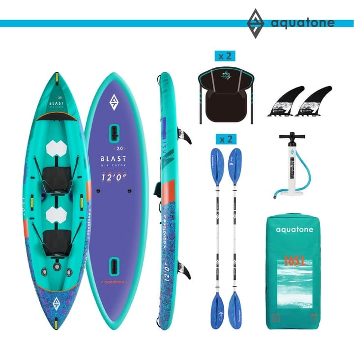 Aquatone Blast 12'0" Recreational Kayak 2-Person Aquatone