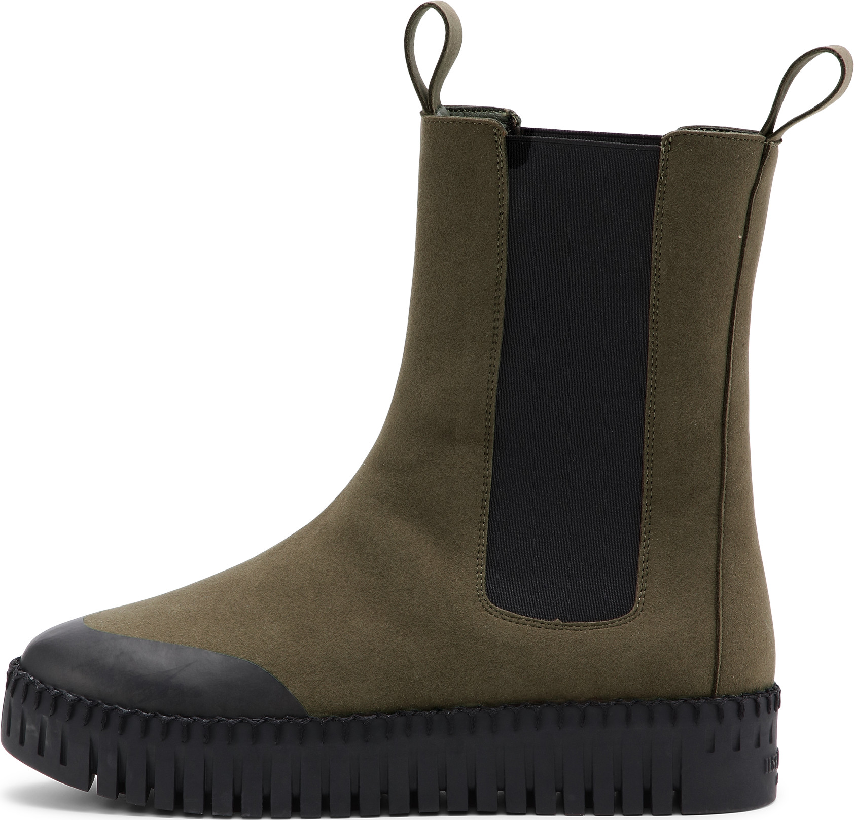 Ilse Jacobsen Women's Tulip Long Chelsea Boot Deep Olive Black Vuorettomat kengät 37