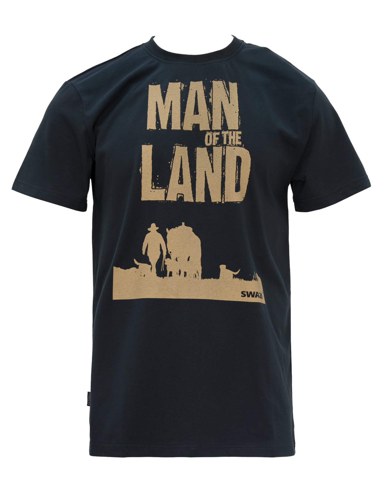 Swazi Men's Man Of The Land Tee Black T-shirts L