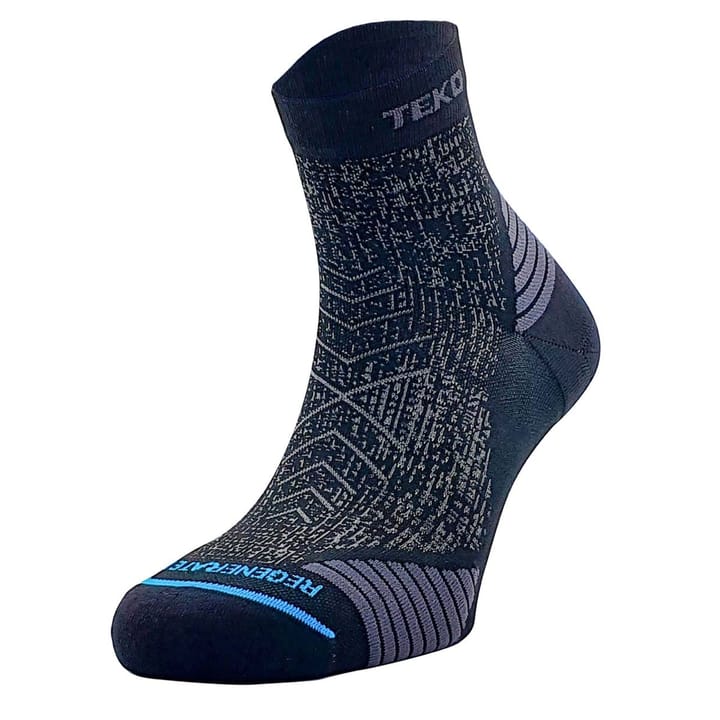 Teko ecoRUN Mini Crew Light Half Cushion 2.0 Black & Dusk Teko Teko ecoRUN Mini Crew Light Half Cushion 2.0 Black & Dusk Teko
