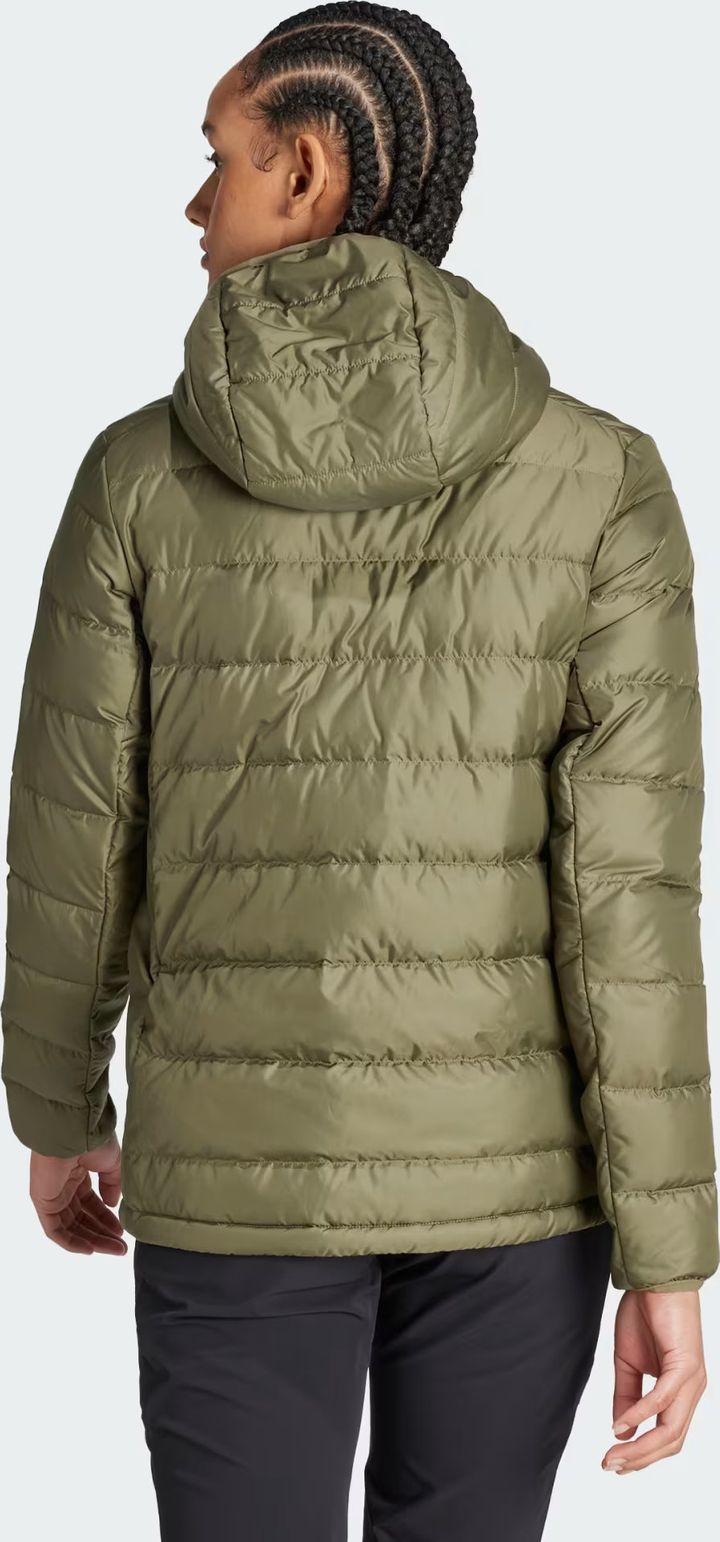 Adidas super light womens down jacket  green hot sale