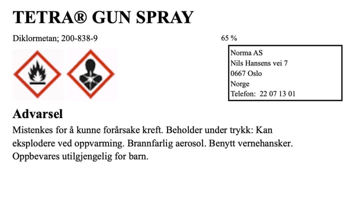 Tetra Gun Våpenolje Spray 110ml TetraGun Tetra Gun Våpenolje Spray 110ml TetraGun