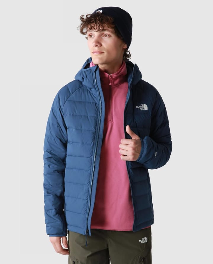 The North Face Men's Belleview Stretch Down Hoodie Shady Blue The North Face The North Face Men's Belleview Stretch Down Hoodie Shady Blue The North Face