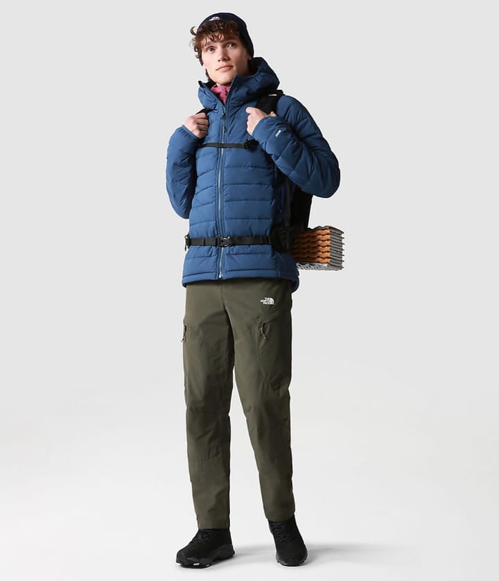 The North Face Men's Belleview Stretch Down Hoodie Shady Blue The North Face The North Face Men's Belleview Stretch Down Hoodie Shady Blue The North Face