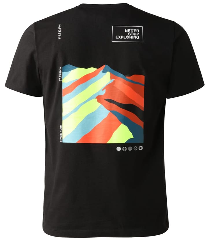 The North Face M Foundation Graphic Tee S/S - Eu Tnf Black/Retro Orange The North Face
