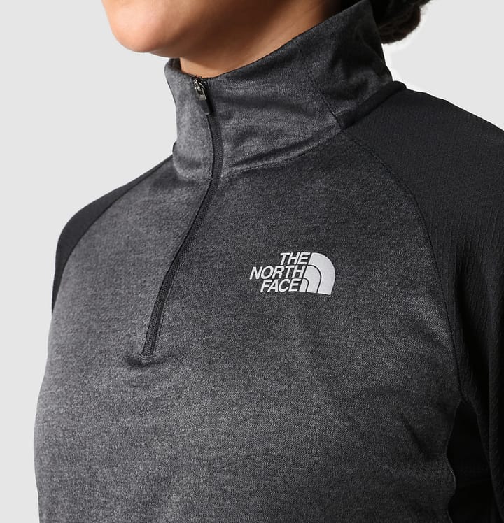 The North Face W 1-4 Zip Run Fleece Tnfblk/Asphaltgryltheathr The North Face