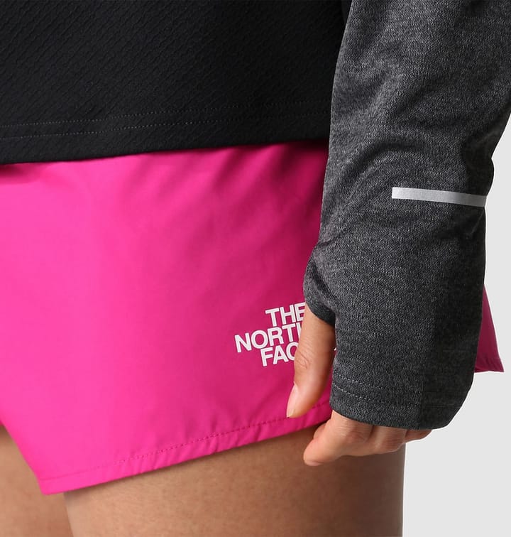 The North Face W 1-4 Zip Run Fleece Tnfblk/Asphaltgryltheathr The North Face