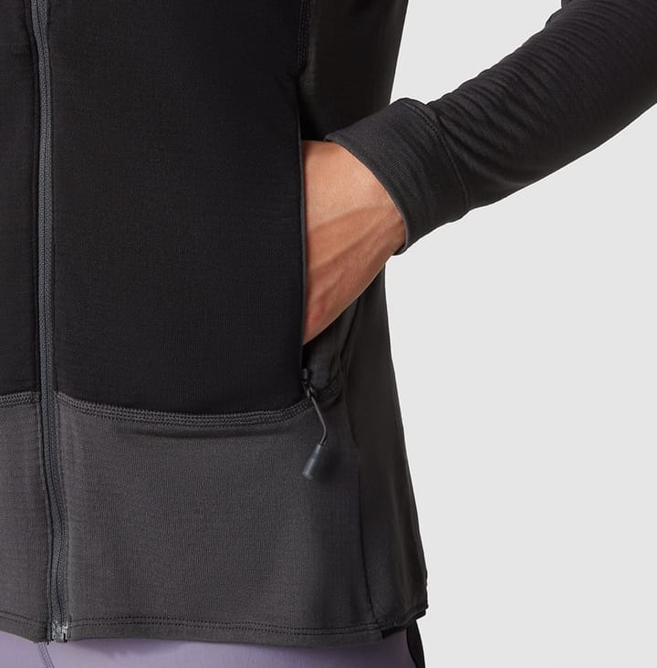 The North Face Women's Bolt Polartec Hoodie Asphalt Grey/TNF Black The North Face