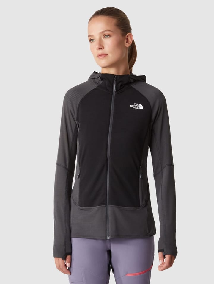 The North Face Women's Bolt Polartec Hoodie Asphalt Grey/TNF Black The North Face