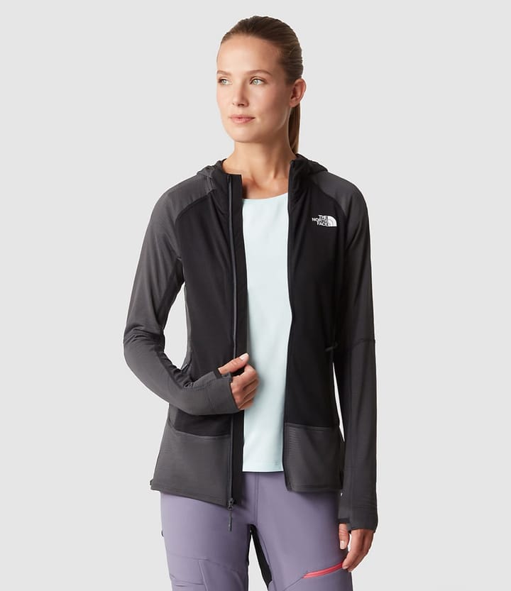 The North Face Women's Bolt Polartec Hoodie Asphalt Grey/TNF Black The North Face
