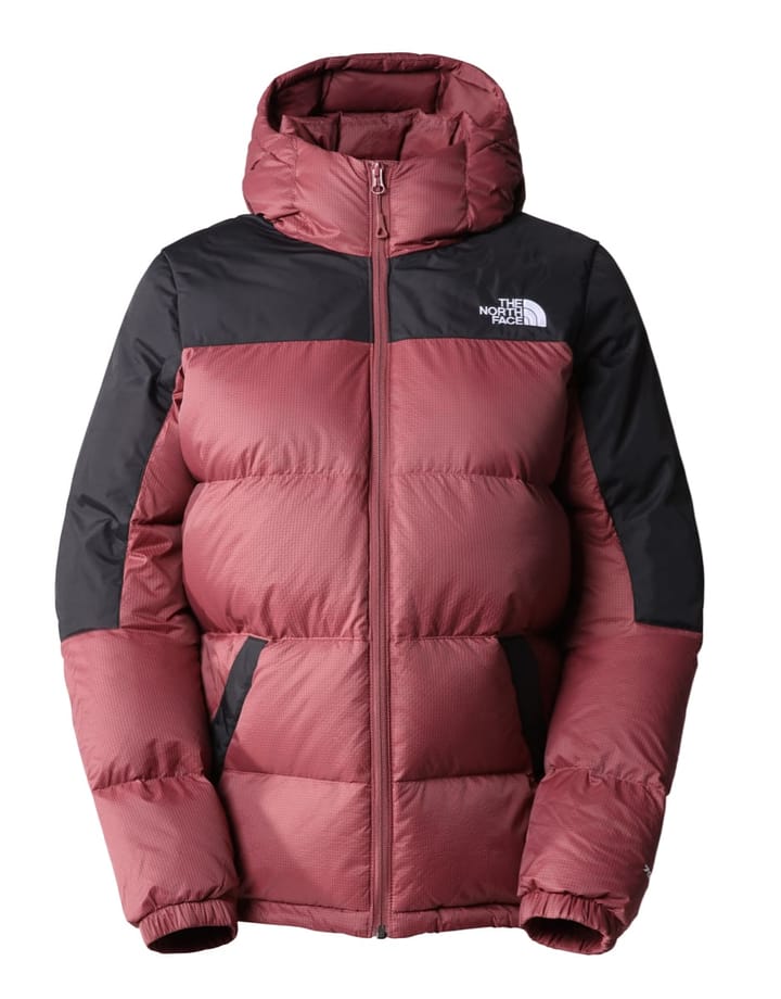 The North Face W Diablo Down Hood - Wild Ginger-Tnf Black The North Face