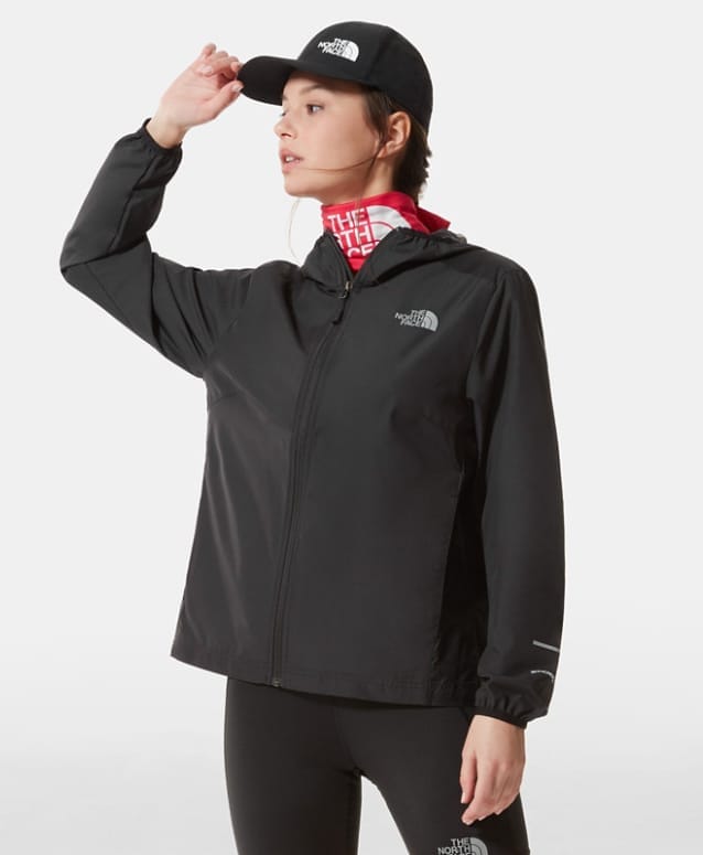 The North Face W Run Wind Jkt Tnf Black The North Face