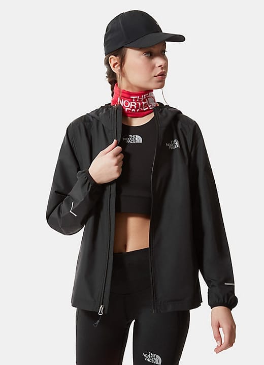 The North Face W Run Wind Jkt Tnf Black The North Face