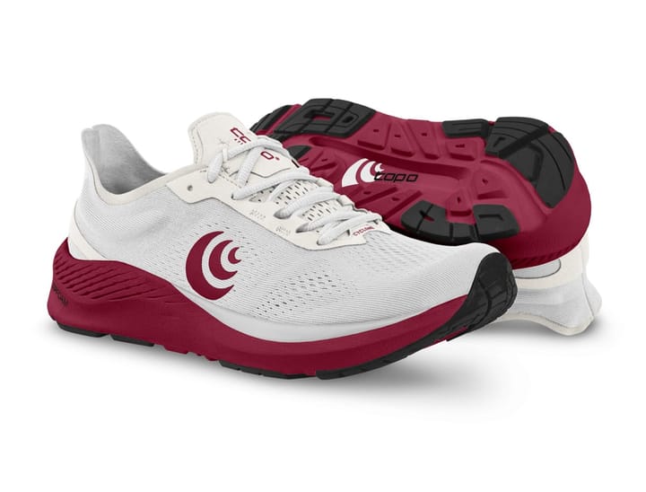 Topo Athletic W-Cyclone White / Sangria Topo Athletic