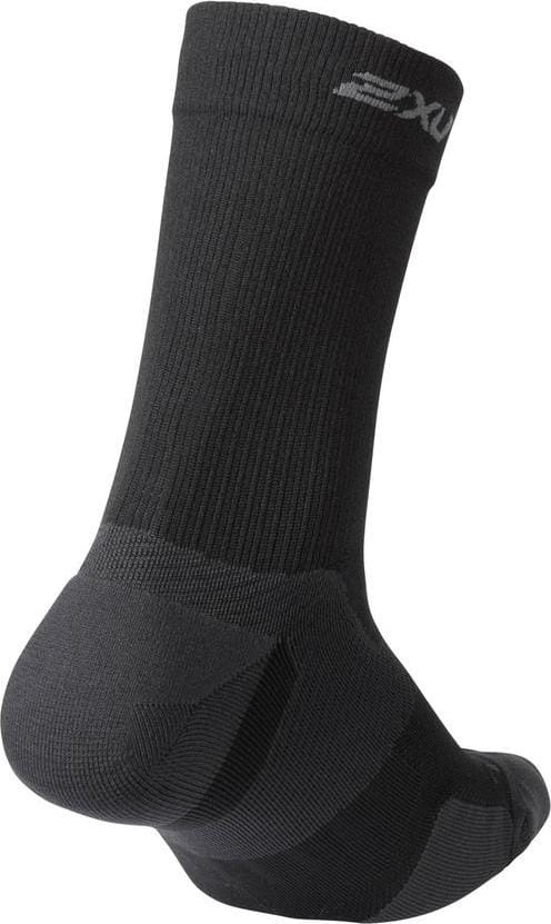 2XU Vectr Cushion Crew Socks Black/Titanium 2XU