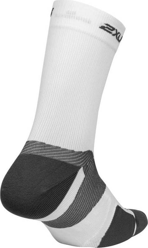 2XU Vectr Cushion Crew Socks White/Grey 2XU