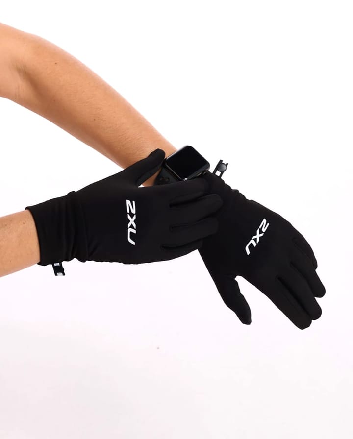 2XU Run Glove-U Black/Silver 2XU 2XU Run Glove-U Black/Silver 2XU