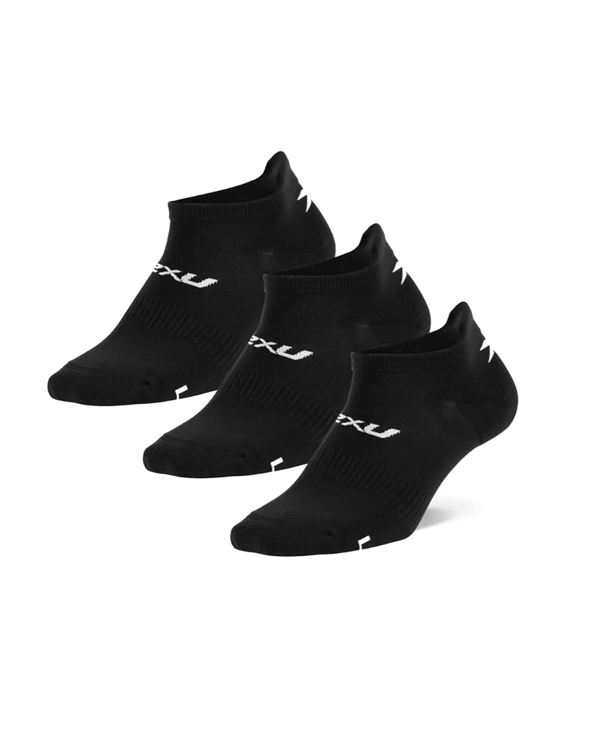 2XU Ankle Socks 3 Pack-U Black/White