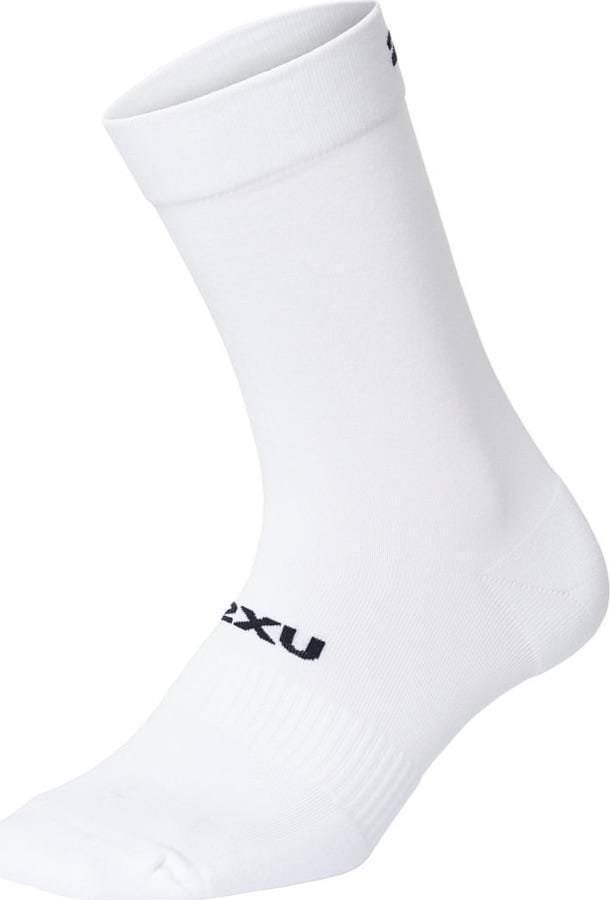 2XU Crew Socks 3 Pack White/Black 2XU