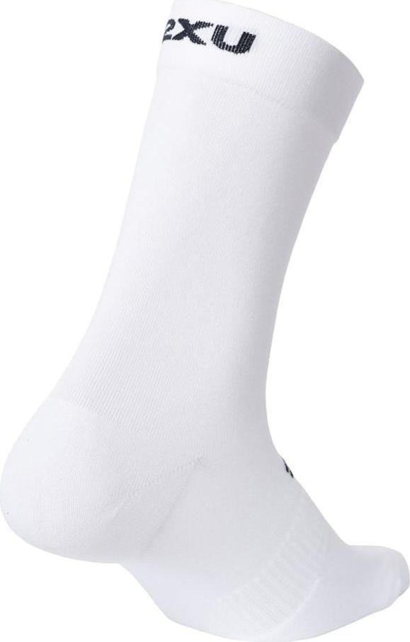 2XU Crew Socks 3 Pack White/Black 2XU