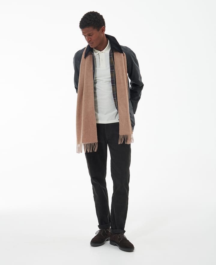 Barbour Unisex Plain Lambswool Scarf Light Brown Barbour Barbour Unisex Plain Lambswool Scarf Light Brown Barbour
