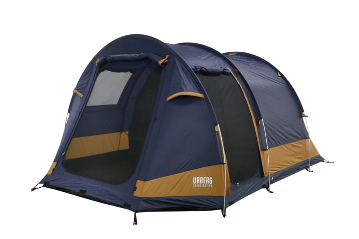 Urberg 4-Person Tunnel Camping Telt Blue Urberg