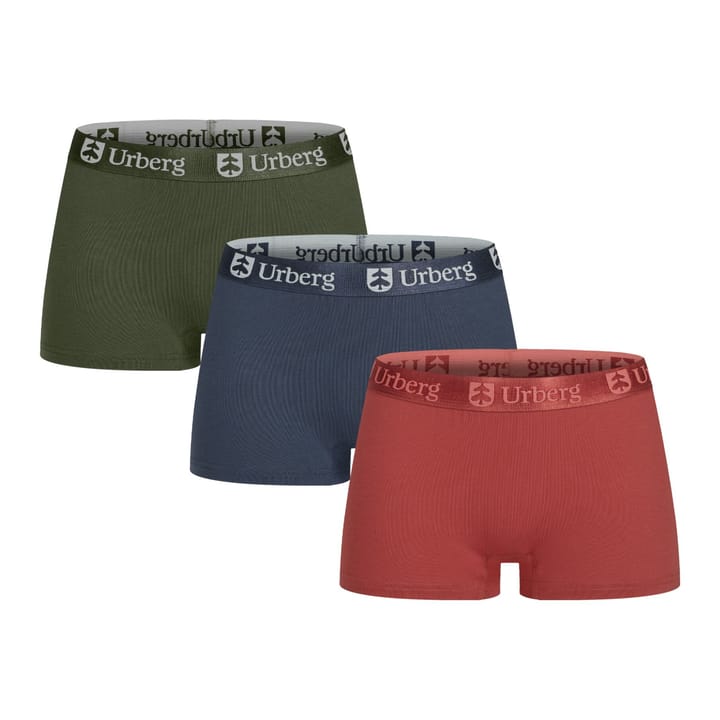 Urberg Women's Isane 3-pack Bamboo Boxers Tandori/Navy/Green Urberg