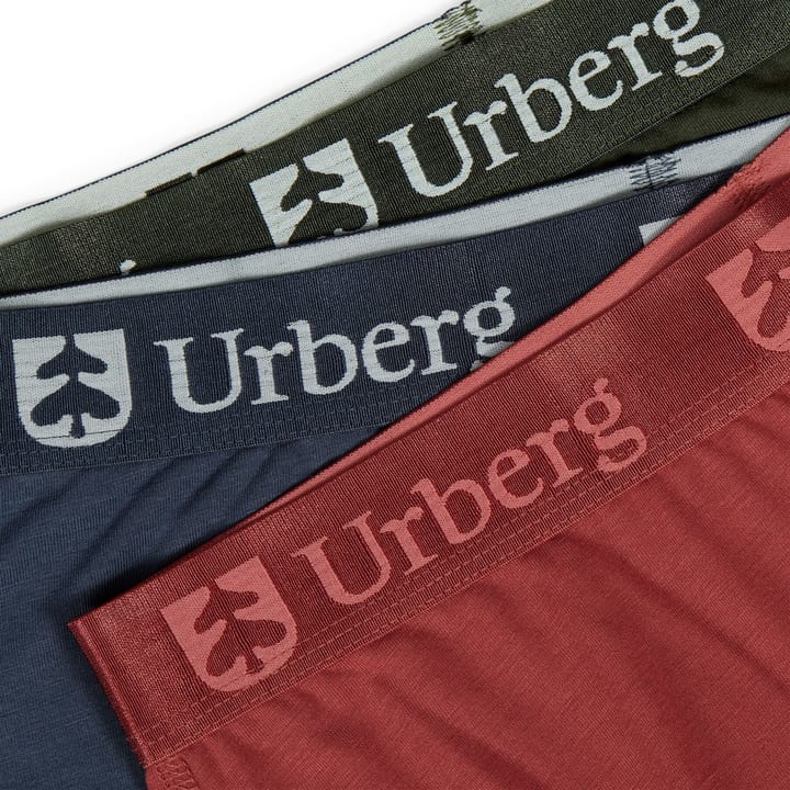 Urberg Women's Isane 3-pack Bamboo Boxers Tandori/Navy/Green Urberg