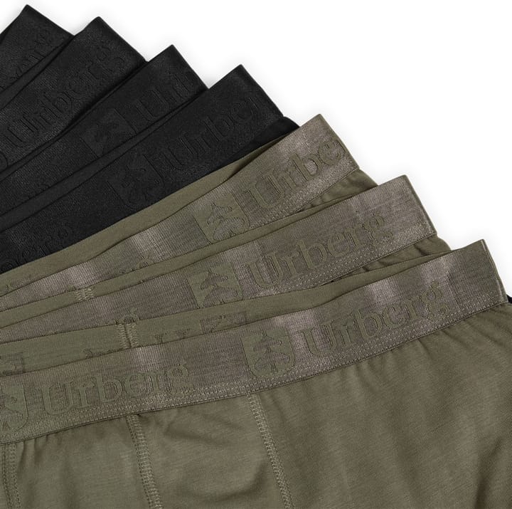 Urberg Men's Bamboo Boxers 7-Pack Black/Green Urberg