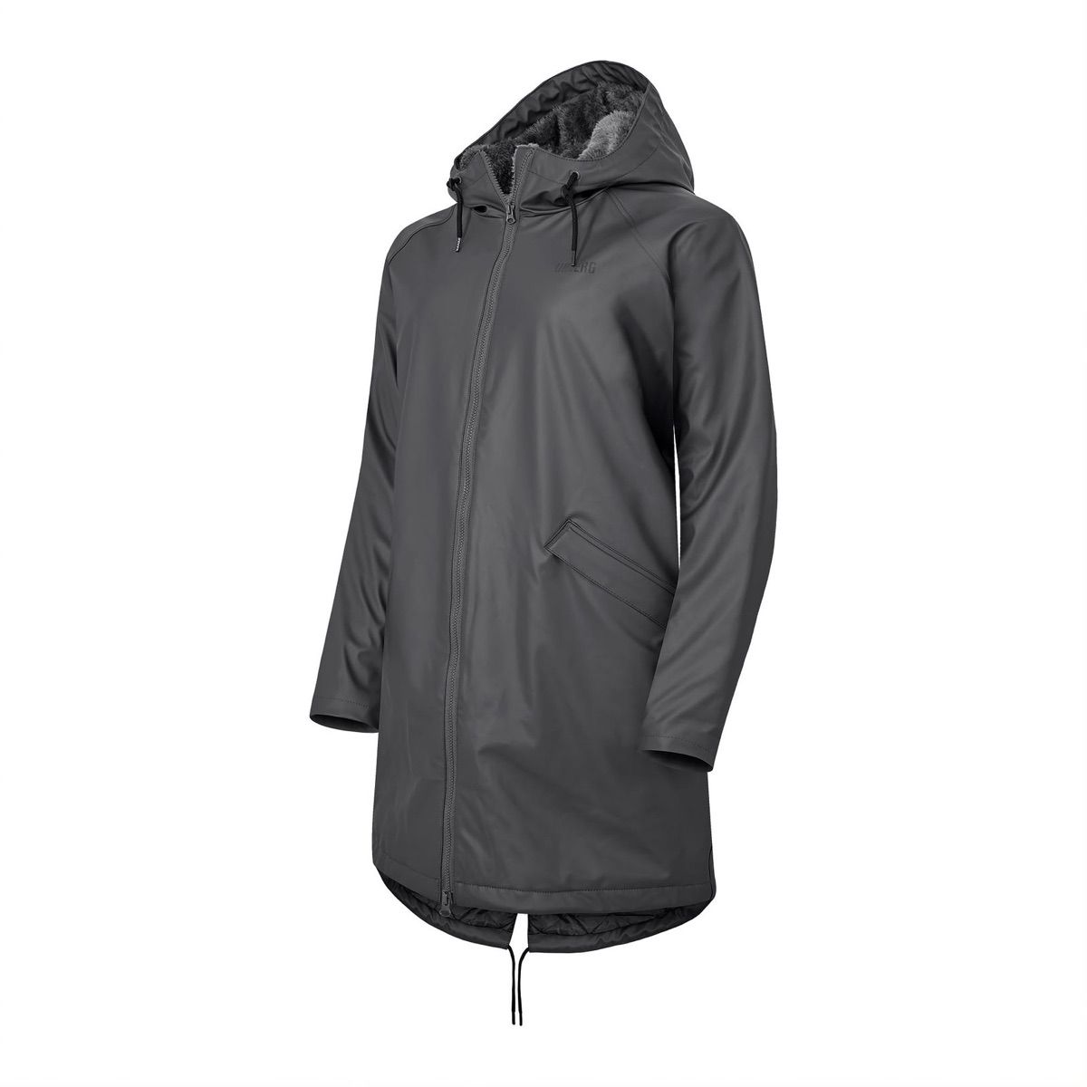 Urberg Gjemnes Pu Pile Coat Wmn Asphalt