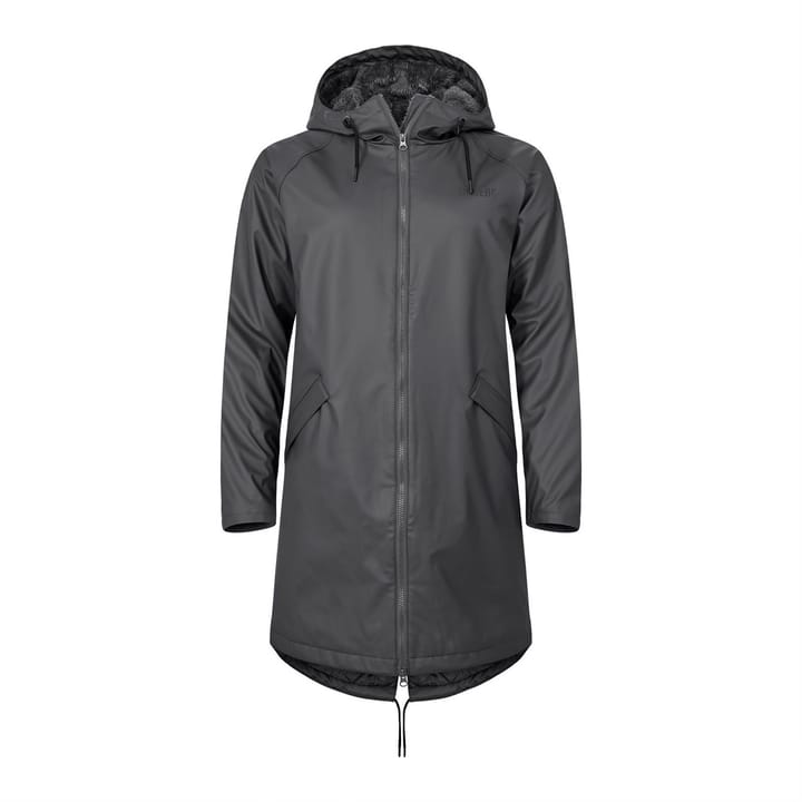 Urberg Women's Gjemnes PU Pile Coat Asphalt Urberg Urberg Women's Gjemnes PU Pile Coat Asphalt Urberg
