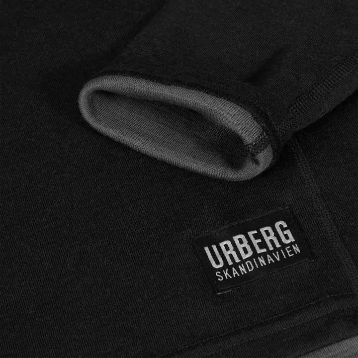 Urberg Merino-Bamboo Base Layer Zip Top Men Black Beauty Urberg