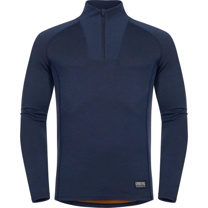 Urberg Men's Merino-Bamboo Base Layer Zip Top Dark Navy Urberg