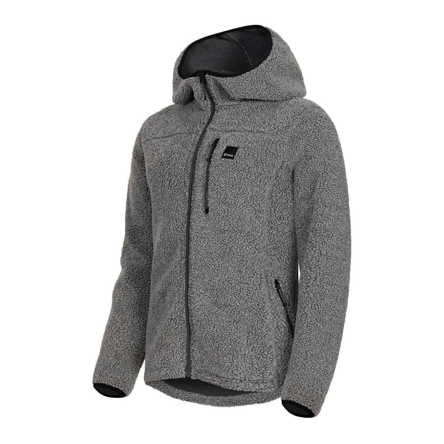 Urberg Pile Hoodie Wmn Grey Melange