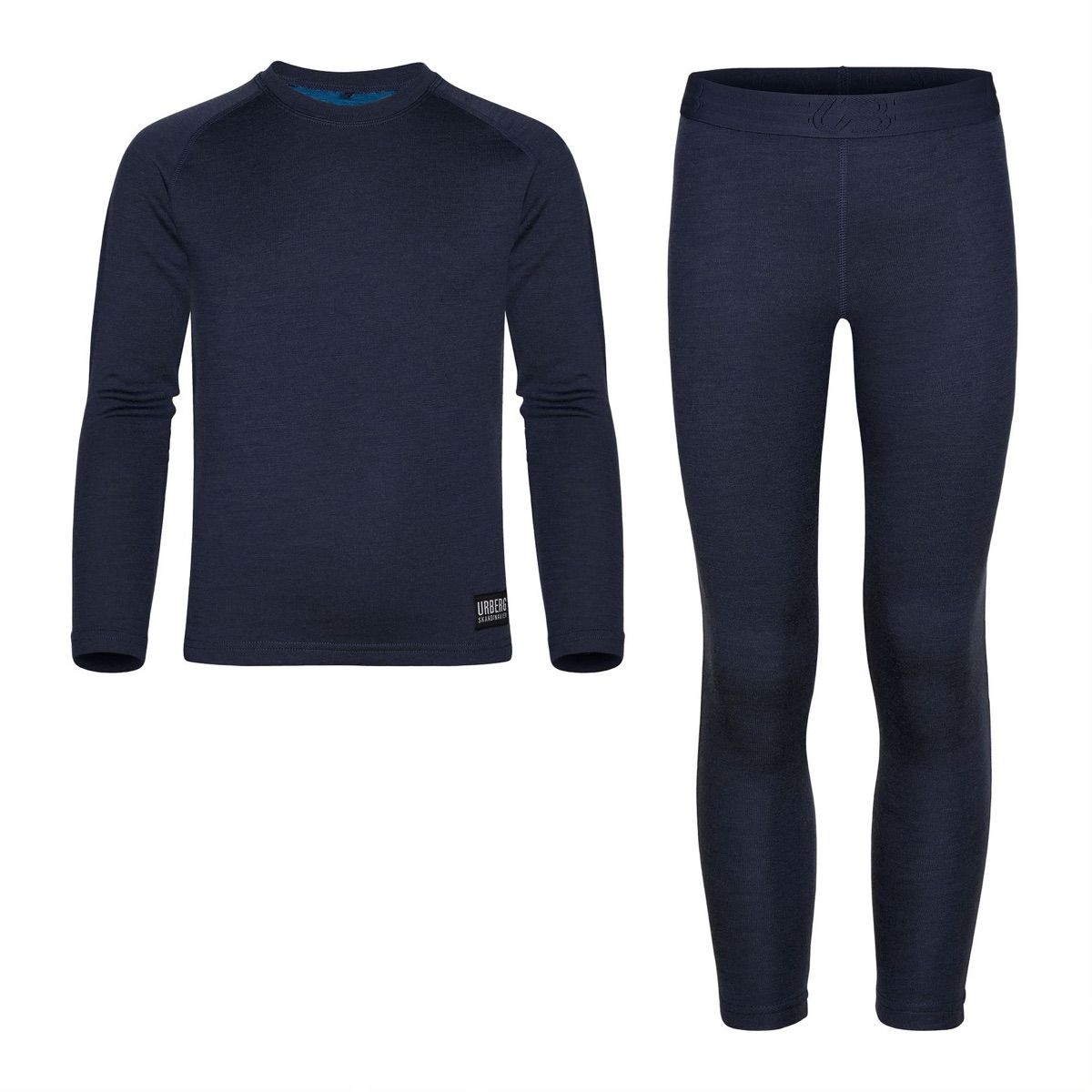 Urberg Merino-Bamboo Base Layer Set Jr Dark Navy