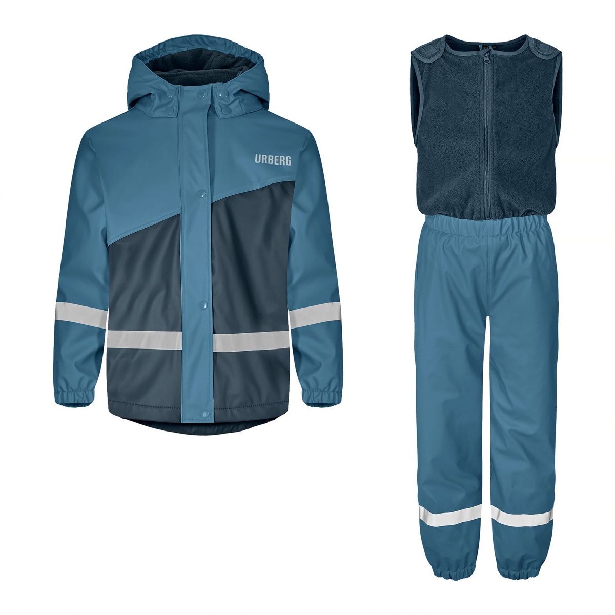 Urberg Sylte Pu Rain Set Kid's Mallard Blue