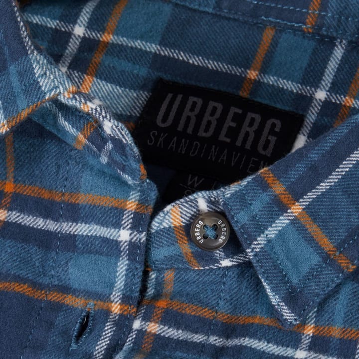 Urberg Flannel Ls W Strap Shirt Wmn Midnight Navy Urberg
