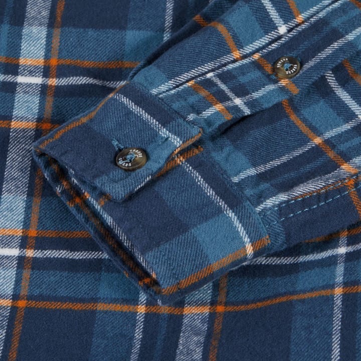 Urberg Flannel Ls W Strap Shirt Wmn Midnight Navy Urberg